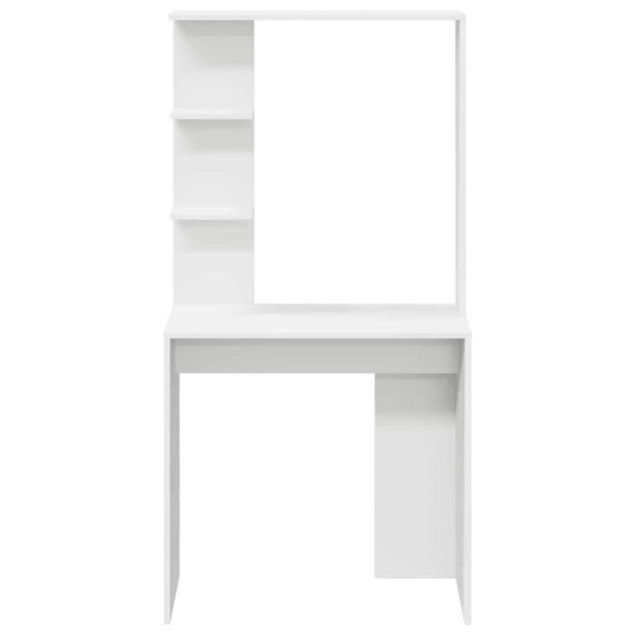 Birou cu raft Alb 78,5 x 37 x 154,5 cm Lemn compozit - WALTI WALTI