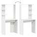 Birou cu raft Alb 78,5 x 37 x 154,5 cm Lemn compozit - WALTI WALTI