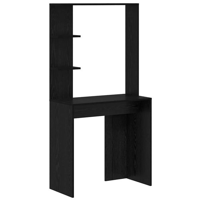 Birou cu raft Stejar Negru 78,5 x 37 x 154,5 cm Lemn compozit - WALTI WALTI