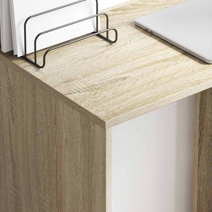 Birou cu raft Stejar Sonoma 78,5 x 37 x 154,5 cm Lemn compozit - WALTI WALTI
