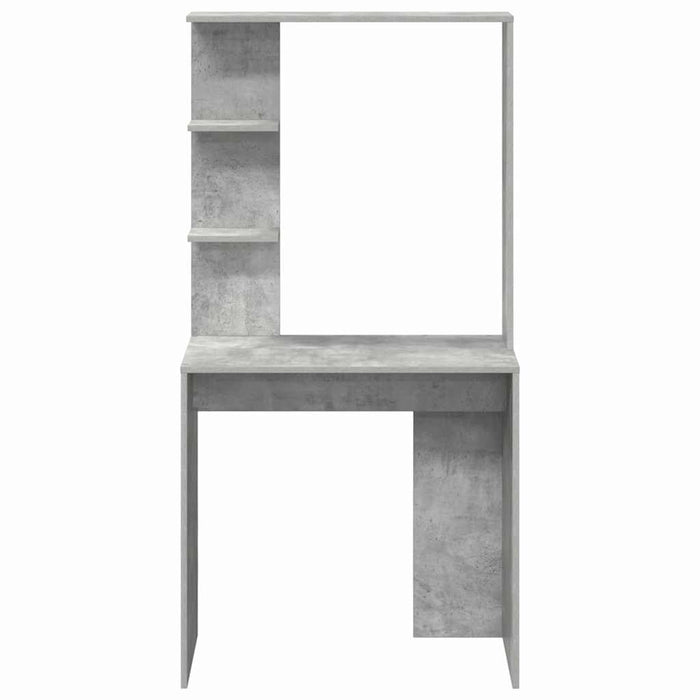 Birou cu raft Gri din beton 78,5 x 37 x 154,5 cm Lemn compozit - WALTI WALTI