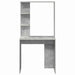 Birou cu raft Gri din beton 78,5 x 37 x 154,5 cm Lemn compozit - WALTI WALTI