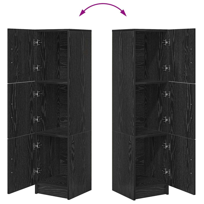 Bufet Stejar Negru 31.5 x 32 x 122.5 cm WALTI