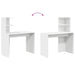 Birou cu raft cu depozitare Alb 102 x 50 x 124 cm Lemn compozit - WALTI WALTI