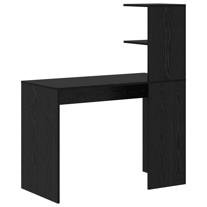 Birou cu raft Stejar Negru 102 x 50 x 124 cm Lemn compozit - WALTI WALTI
