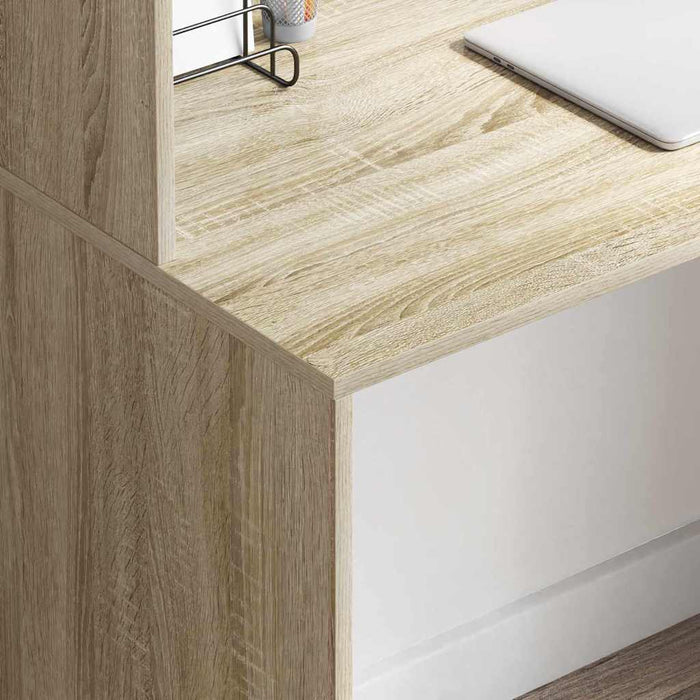 Birou cu raft Stejar sonoma 102 x 50 x 124 cm Lemn compozit - WALTI WALTI