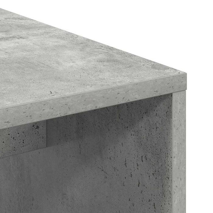 Birou cu raft Gri din beton 102 x 50 x 124 cm Lemn compozit - WALTI WALTI