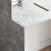 Birou cu raft Gri din beton 102 x 50 x 124 cm Lemn compozit - WALTI WALTI