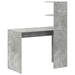 Birou cu raft Gri din beton 102 x 50 x 124 cm Lemn compozit - WALTI WALTI