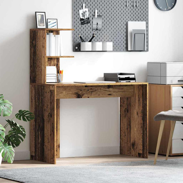 Birou cu raft Lemn Vechi 102 x 50 x 124 cm Lemn compozit - WALTI WALTI