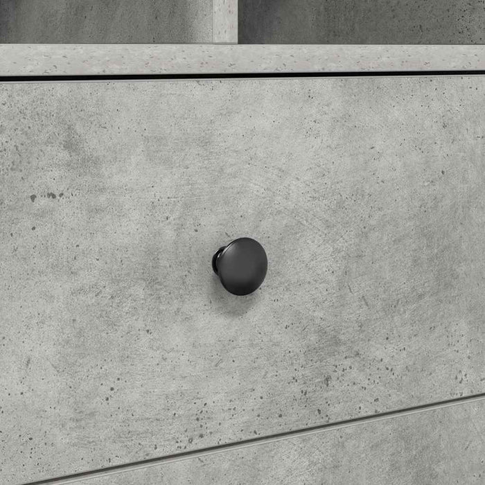 Bufet cu sertar Gri beton 45.5 x 34 x 127 cm Lemn compozit - WALTI WALTI