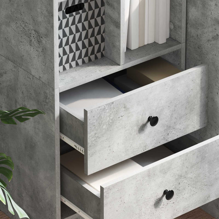 Bufet cu sertar Gri din beton 45,5 x 34 x 127 cm WALTI