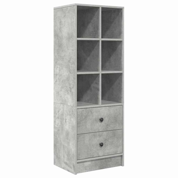 Bufet cu sertar Gri beton 45.5 x 34 x 127 cm Lemn compozit - WALTI WALTI