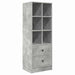 Bufet cu sertar Gri beton 45.5 x 34 x 127 cm Lemn compozit - WALTI WALTI