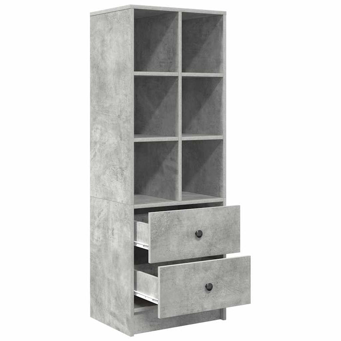 Bufet cu sertar Gri beton 45.5 x 34 x 127 cm Lemn compozit - WALTI WALTI