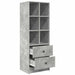 Bufet cu sertar Gri beton 45.5 x 34 x 127 cm Lemn compozit - WALTI WALTI