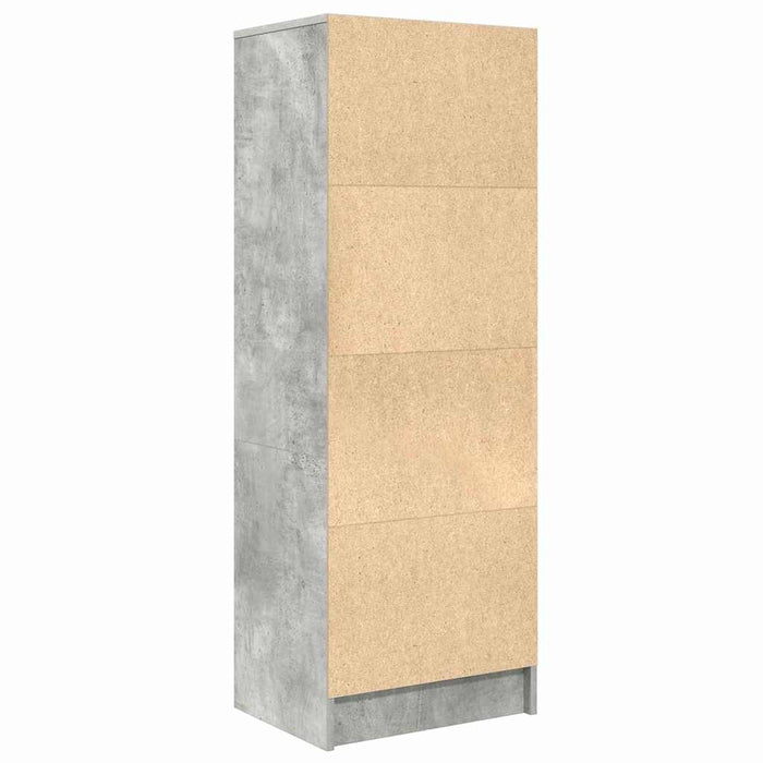 Bufet cu sertar Gri beton 45.5 x 34 x 127 cm Lemn compozit - WALTI WALTI