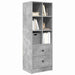 Bufet cu sertar Gri beton 45.5 x 34 x 127 cm Lemn compozit - WALTI WALTI