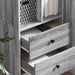 Bufet cu sertar Gri Sonoma 45,5 x 34 x 127 cm - WALTI WALTI
