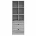 Bufet cu sertar Gri Sonoma 45,5 x 34 x 127 cm - WALTI WALTI