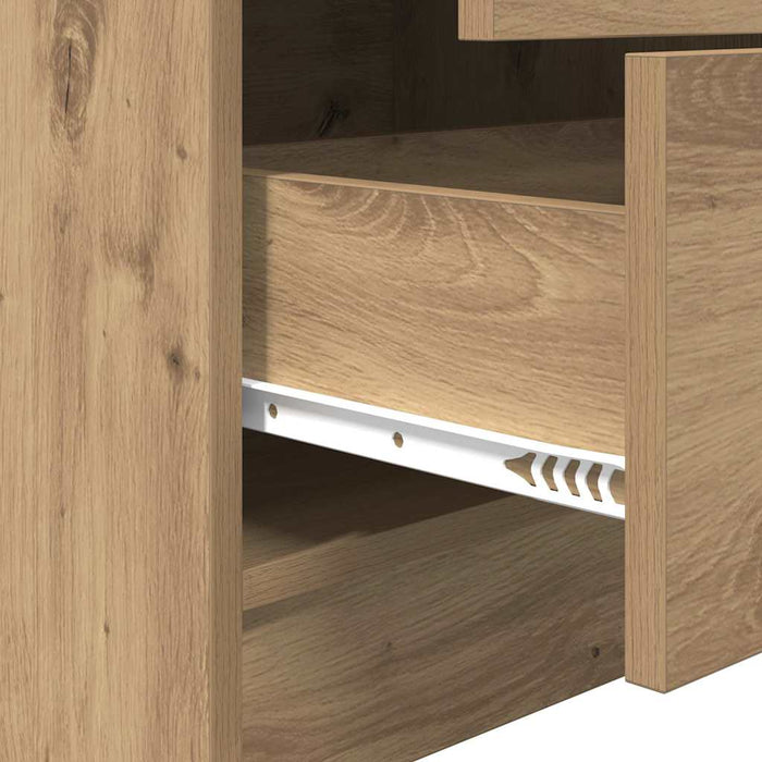Bufet stejar artizanal 45.5 x 34 x 127 cm Lemn compozit - WALTI WALTI