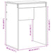 Birou Alb 60 x 40 x 76 cm - WALTI WALTI
