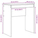 Birou Stejar Negru 70 x 40 x 76 cm - WALTI WALTI