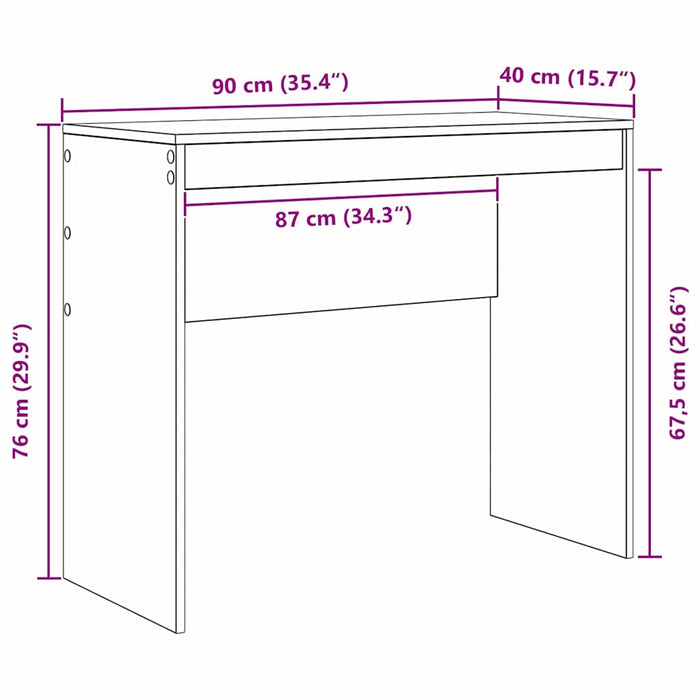Birou Stejar Sonoma 90 x 40 x 76 cm - WALTI WALTI