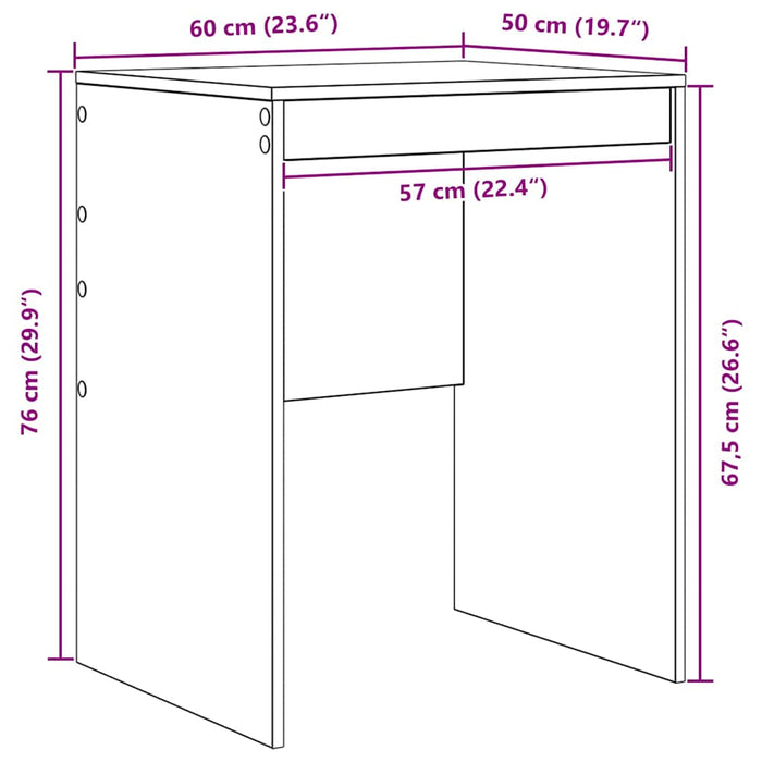 Birou Alb 60 x 50 x 76 cm - WALTI WALTI