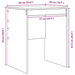 Birou Alb 60 x 50 x 76 cm - WALTI WALTI