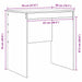 Birou Stejar Negru 70 x 50 x 76 cm - WALTI WALTI