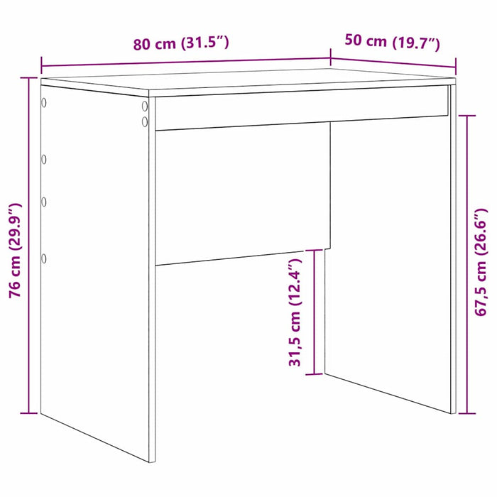 Birou Stejar Artizanal 80 x 50 x 76 cm - WALTI WALTI