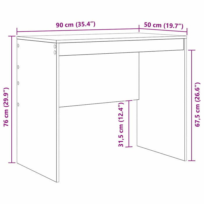 Birou Gri Sonoma 90 x 50 x 76 cm - WALTI WALTI