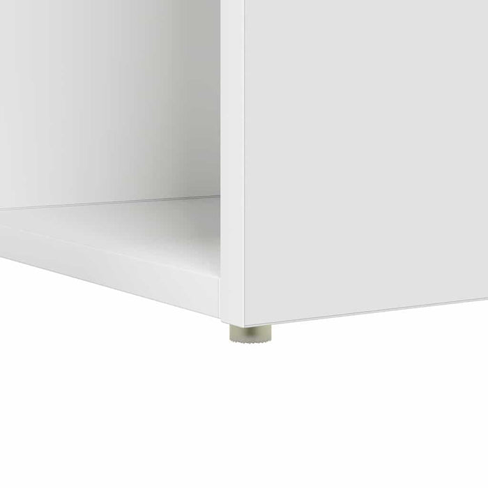 Birou cu raft Alb 108 x 55 x 103.5 cm Lemn compozit - WALTI WALTI
