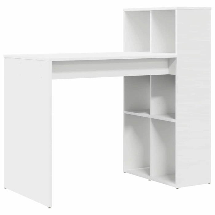Birou cu raft Alb 108 x 55 x 103.5 cm Lemn compozit - WALTI WALTI