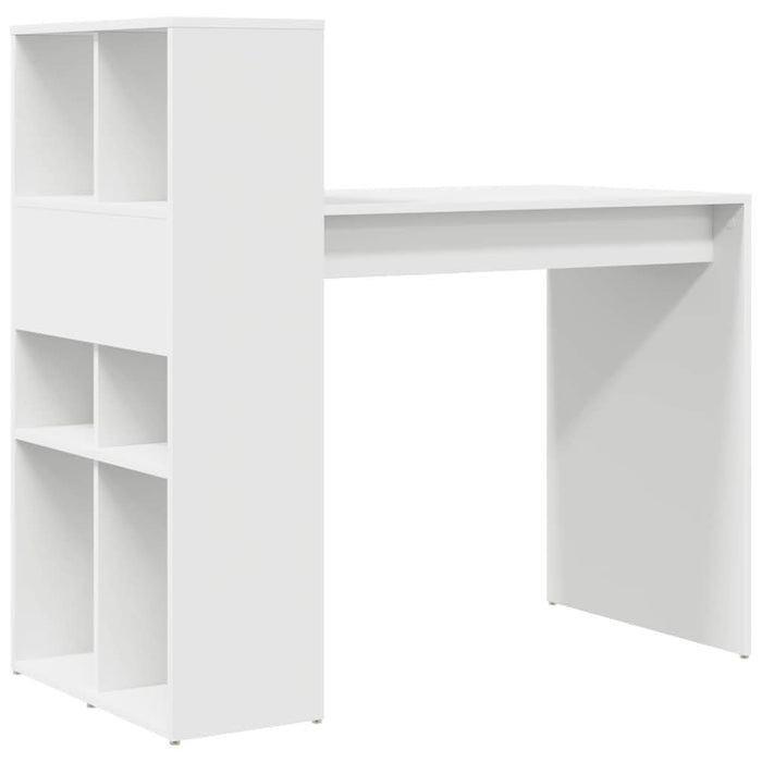 Birou cu raft Alb 108 x 55 x 103.5 cm Lemn compozit - WALTI WALTI