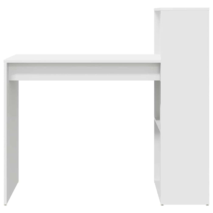 Birou cu raft Alb 108 x 55 x 103.5 cm Lemn compozit - WALTI WALTI