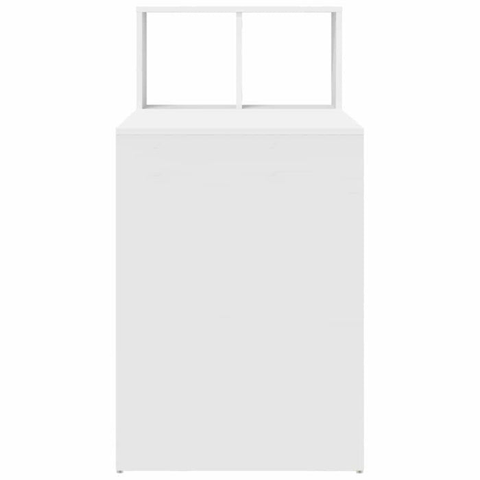 Birou cu raft Alb 108 x 55 x 103.5 cm Lemn compozit - WALTI WALTI