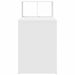 Birou cu raft Alb 108 x 55 x 103.5 cm Lemn compozit - WALTI WALTI