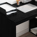 Birou cu raft Stejar negru 108 x 55 x 103.5 cm Lemn compozit - WALTI WALTI