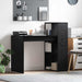 Birou cu raft Stejar negru 108 x 55 x 103.5 cm Lemn compozit - WALTI WALTI