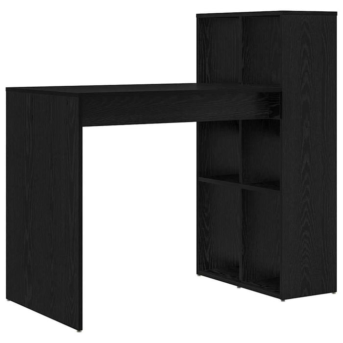 Birou cu raft Stejar negru 108 x 55 x 103.5 cm Lemn compozit - WALTI WALTI