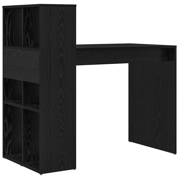 Birou cu raft Stejar negru 108 x 55 x 103.5 cm Lemn compozit - WALTI WALTI