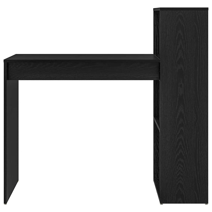 Birou cu raft Stejar negru 108 x 55 x 103.5 cm Lemn compozit - WALTI WALTI