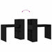 Birou cu raft Stejar negru 108 x 55 x 103.5 cm Lemn compozit - WALTI WALTI