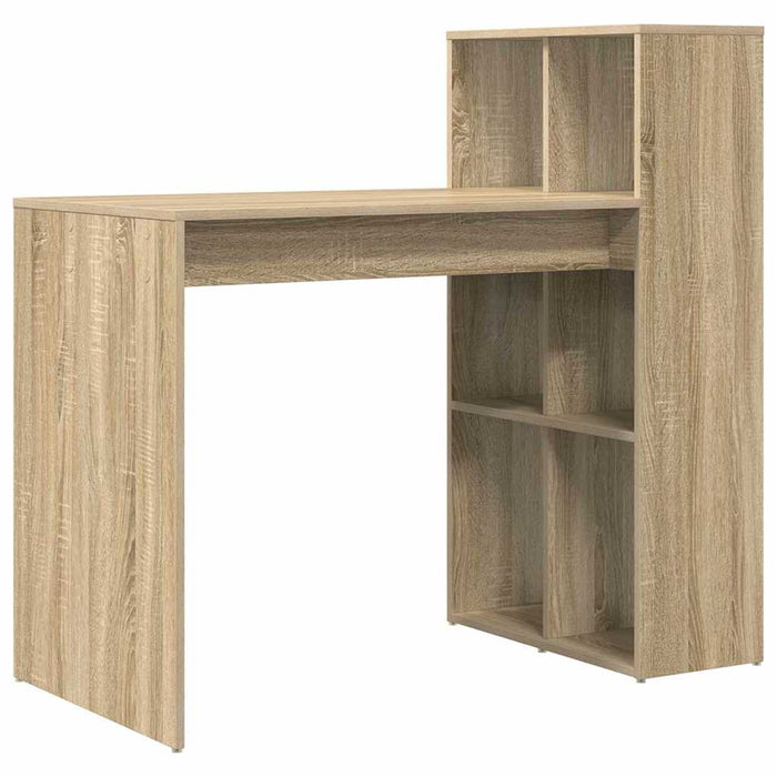 Birou cu raft Stejar sonoma 108 x 55 x 103.5 cm Lemn compozit - WALTI WALTI