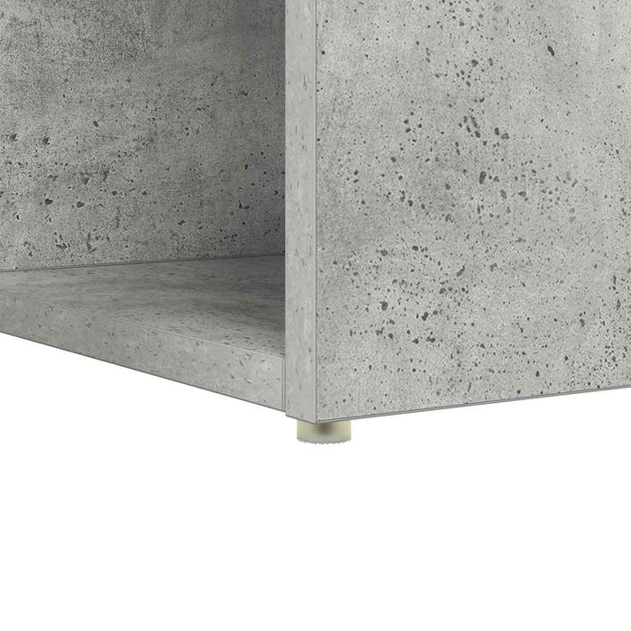 Birou cu raft Gri din beton 108 x 55 x 103.5 cm Lemn compozit - WALTI WALTI