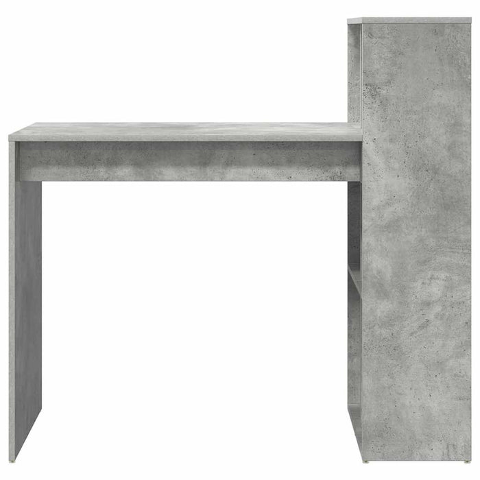 Birou cu raft Gri din beton 108 x 55 x 103.5 cm Lemn compozit - WALTI WALTI