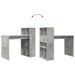 Birou cu raft Gri din beton 108 x 55 x 103.5 cm Lemn compozit - WALTI WALTI