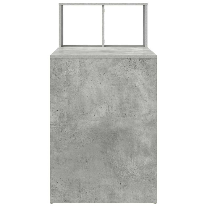 Birou cu raft Gri din beton 108 x 55 x 103.5 cm Lemn compozit - WALTI WALTI